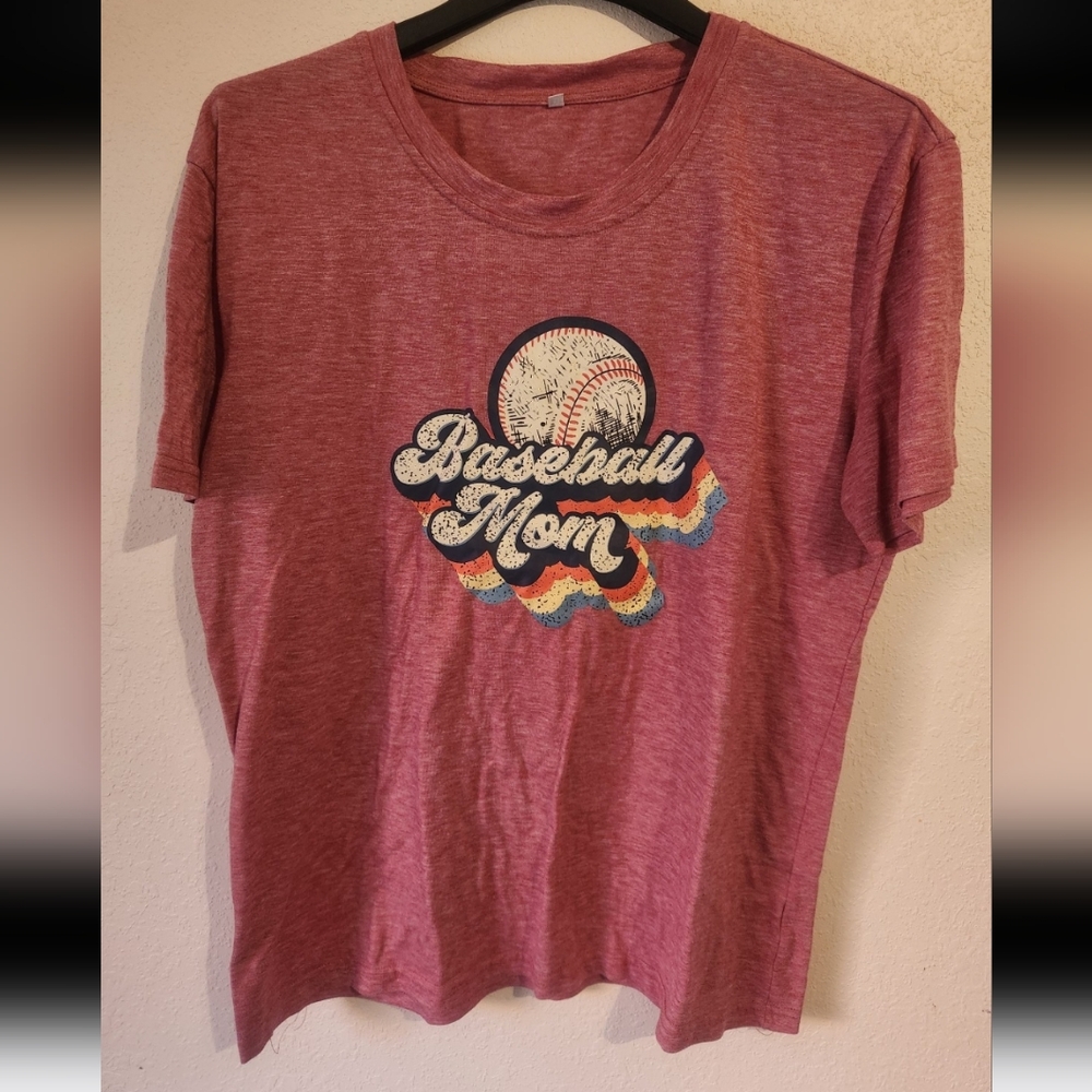 Baseball Mom Tee XL